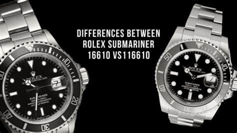 DIFFERENCES BETWEEN ROLEX SUBMARINER 16610 AND ROLEX SUB.